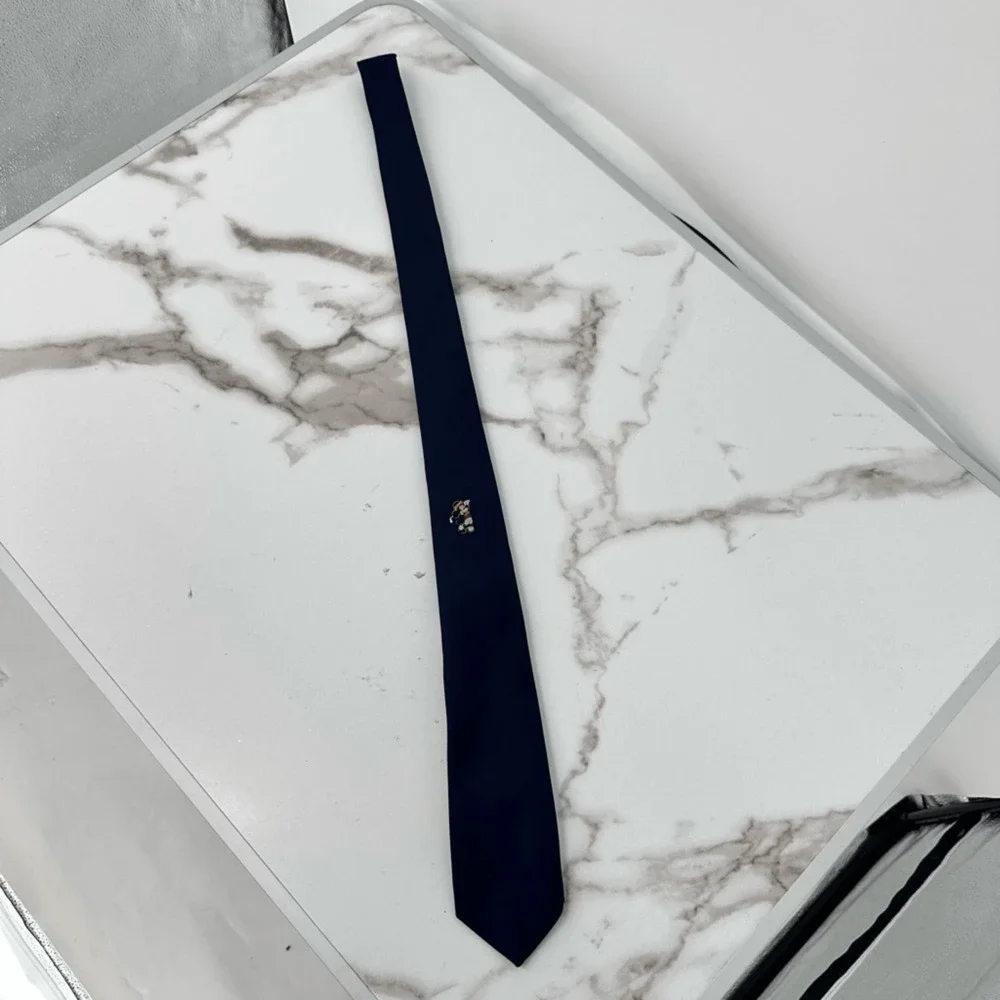 Vintage Cervantes Mickey Mouse Neck Tie Polyester Disney Navy USA Made
